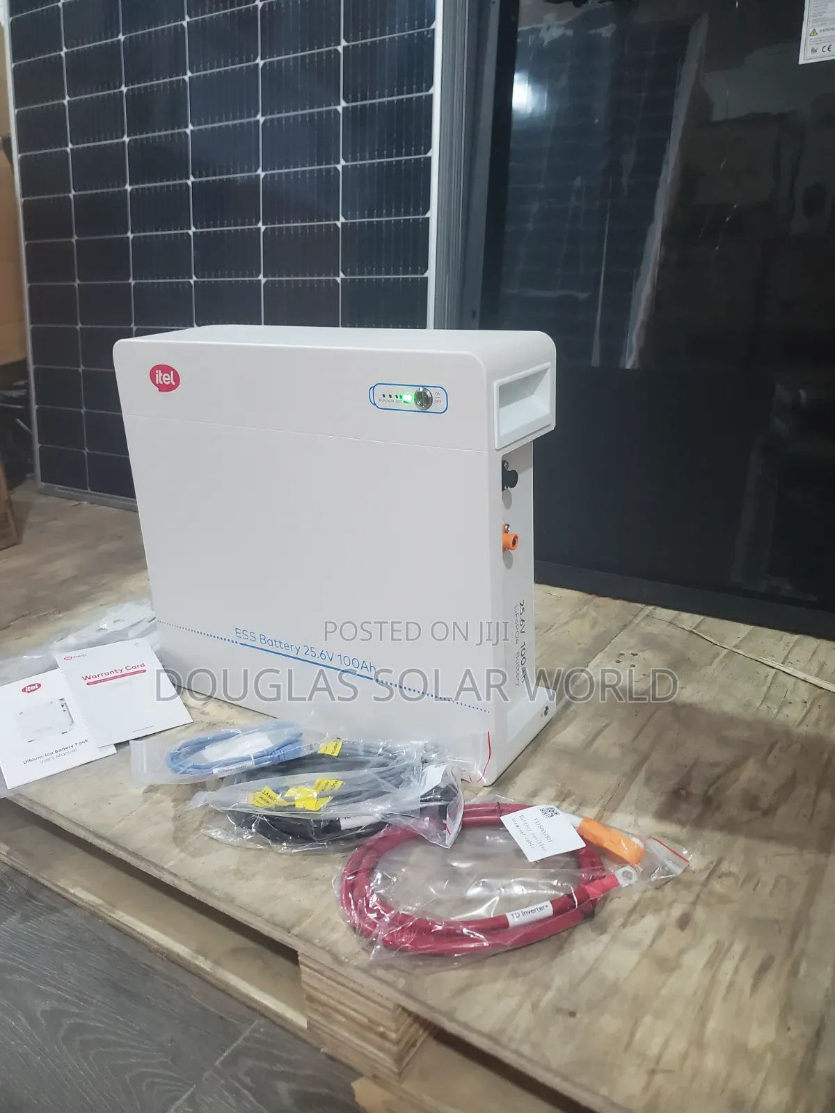 Itel 2.56kwh ( 100ah 24v / 25.6v ) Lithium Ion Battery