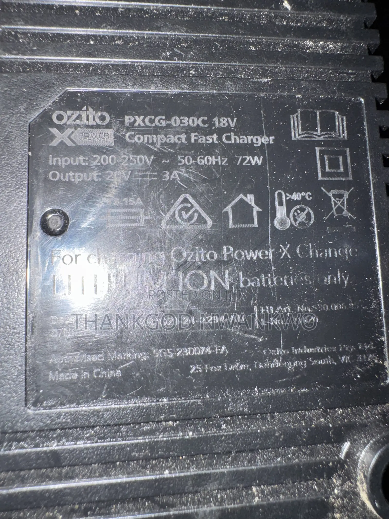 Ozito/Einhell 18v Battery Charger