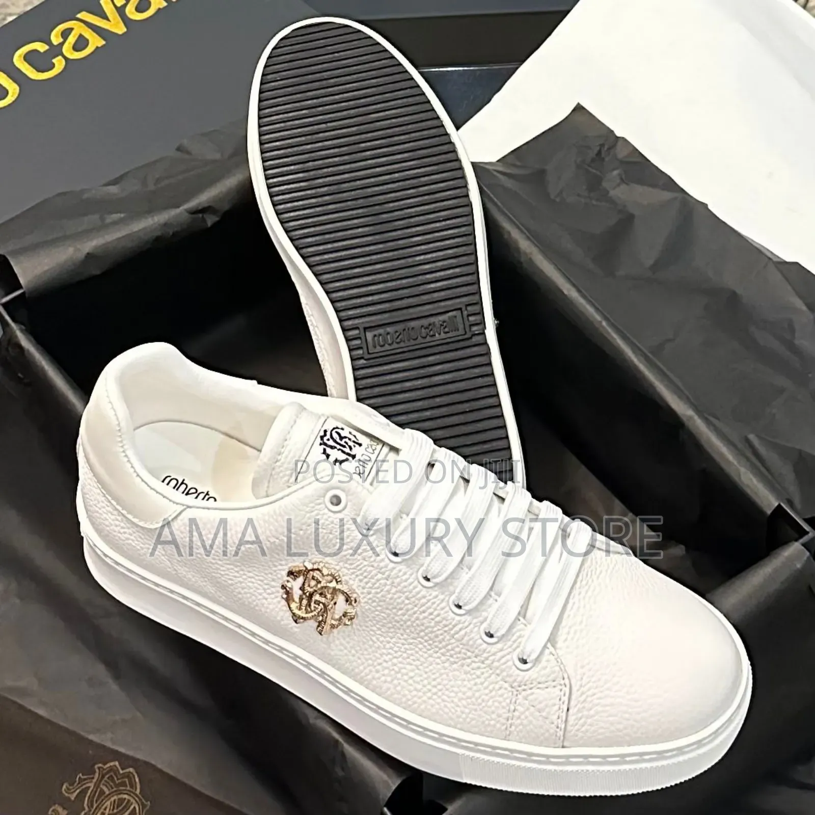 Roberto Cavalli Premium Luxury Men Sneakers–Elegant,Durabl,Comfortable