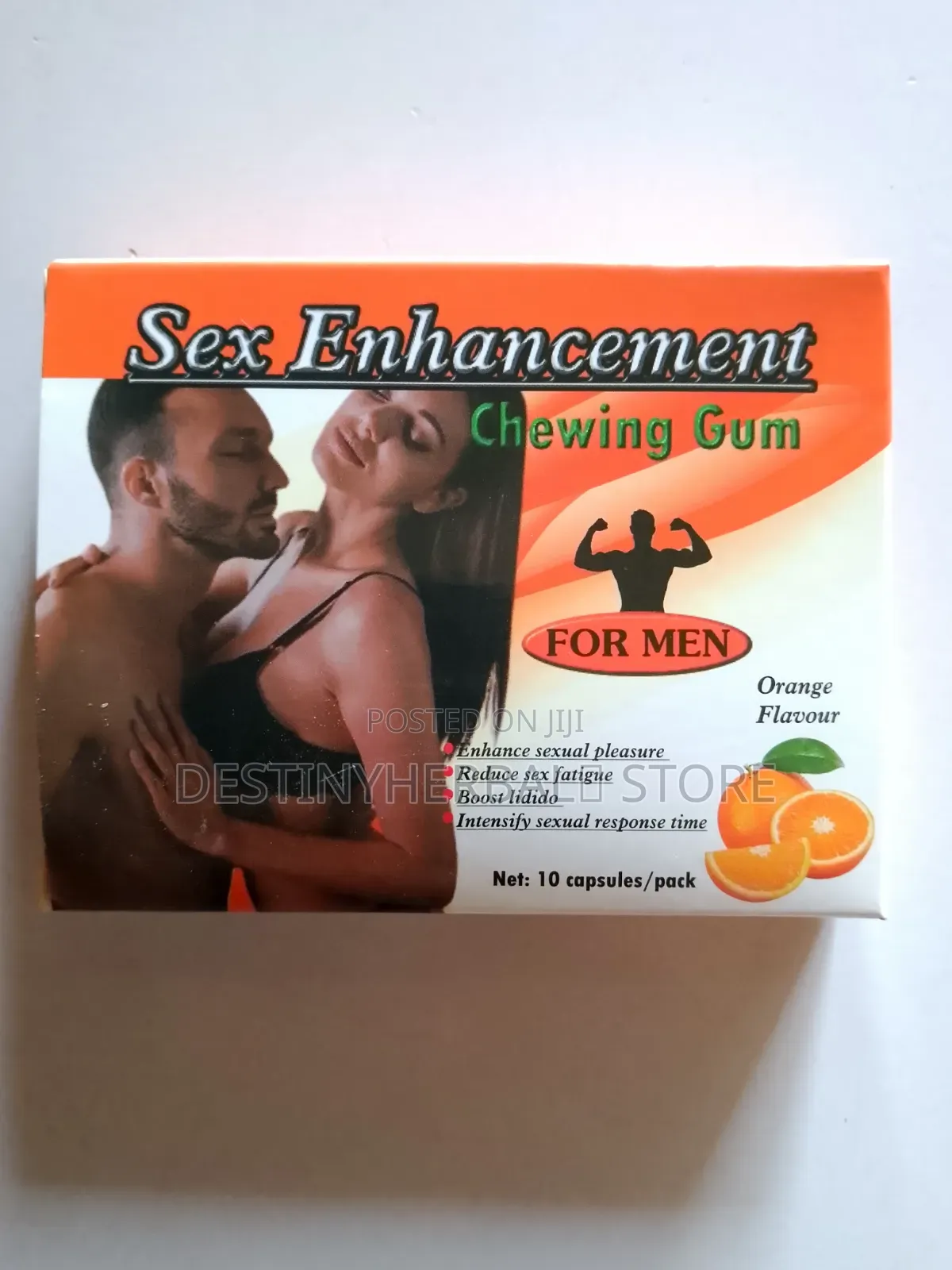 Effective Men Sex Enhancement Chewing Gum for Strong Erection and Dela