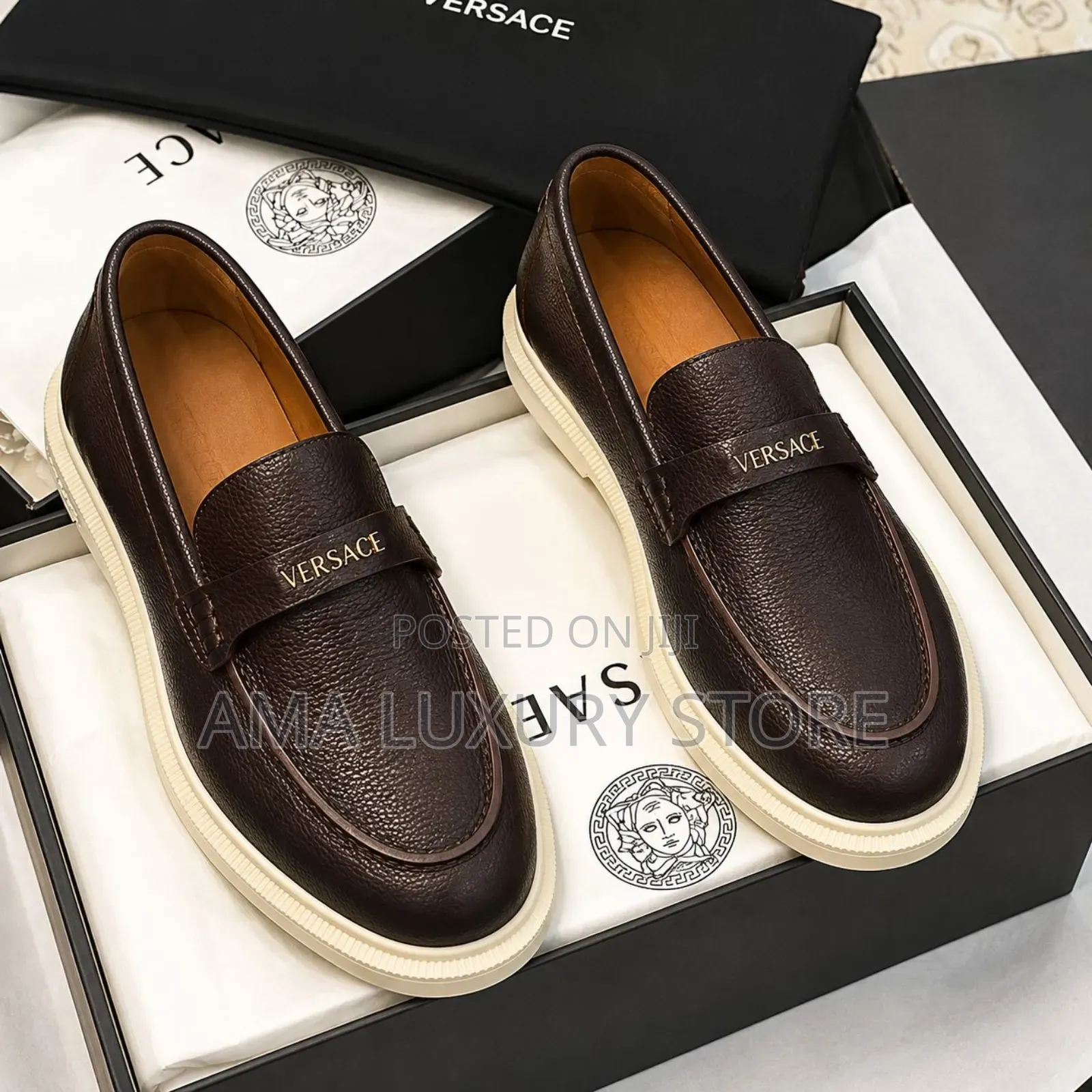 Versace Premium Luxury Men Shoes – Elegant, Durable Comfortable
