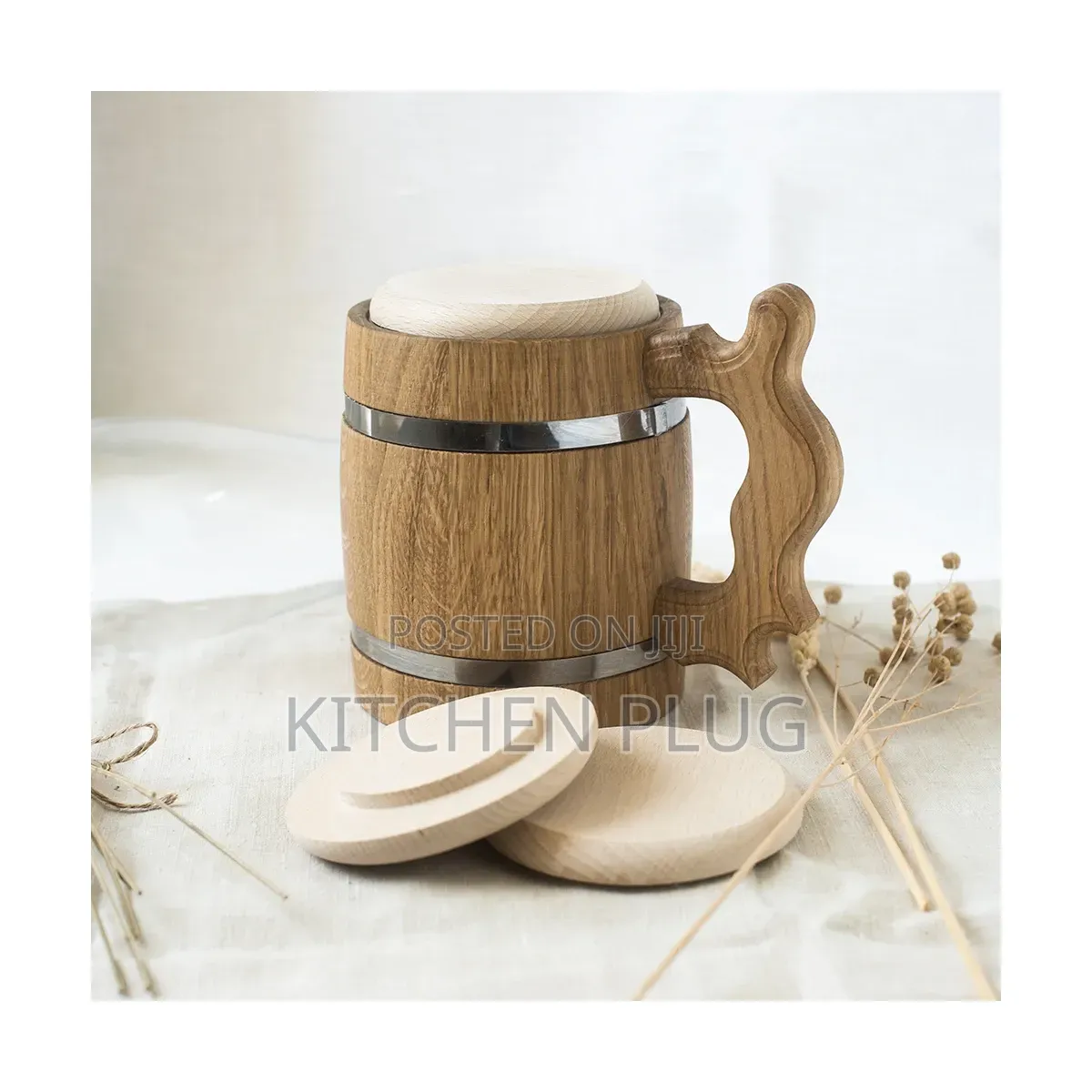 Beech Wood Beer Mug Lid, / Beer Cover