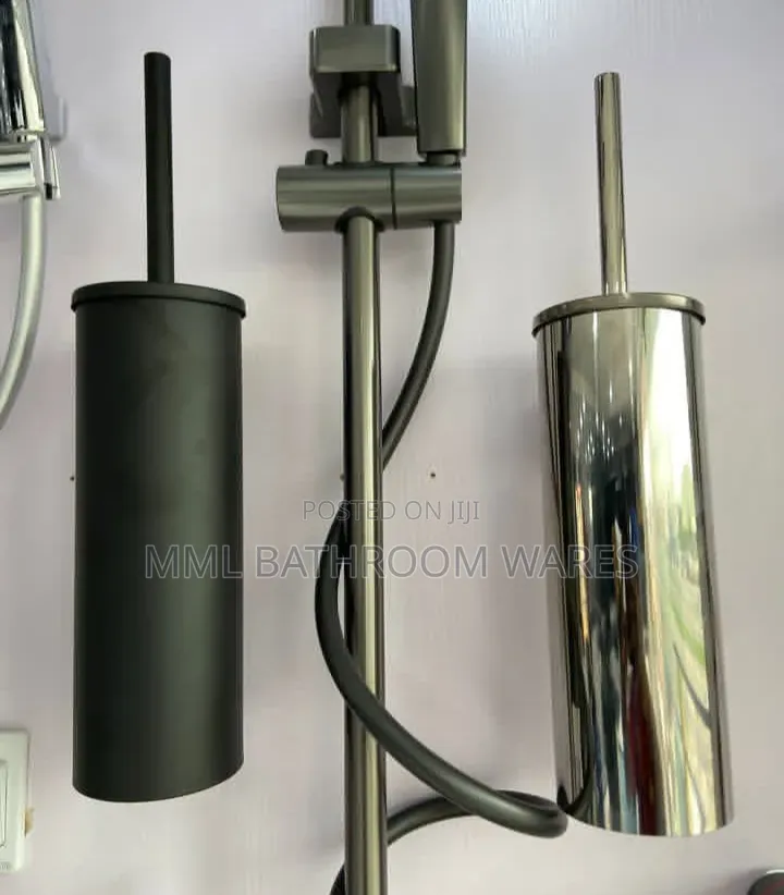 Wall Mounted 304 Stainless Steel Toilet Brush Set