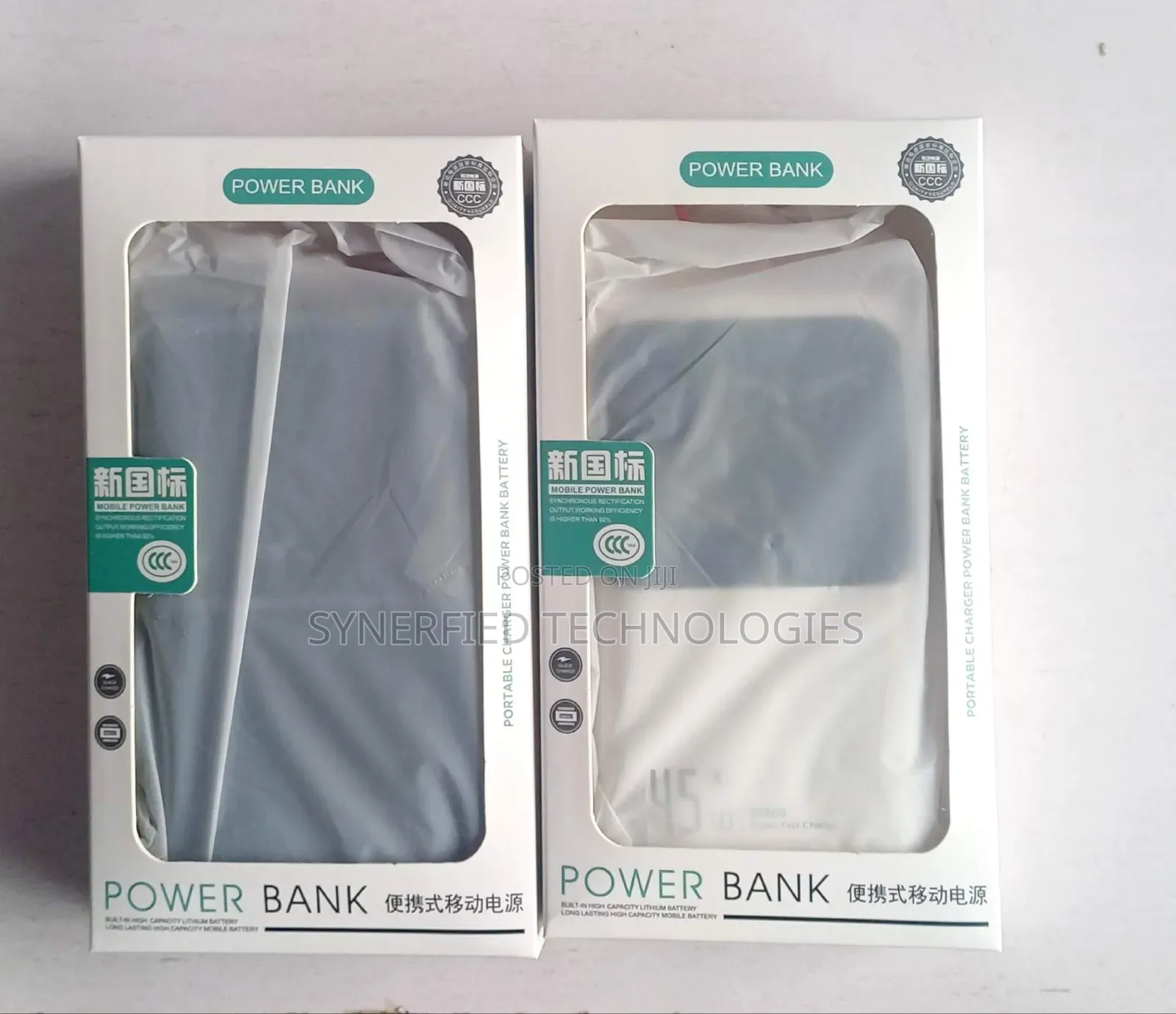 20000mah 45w Fast Charging Power Bank, Ultra Slim With Built-in Cable