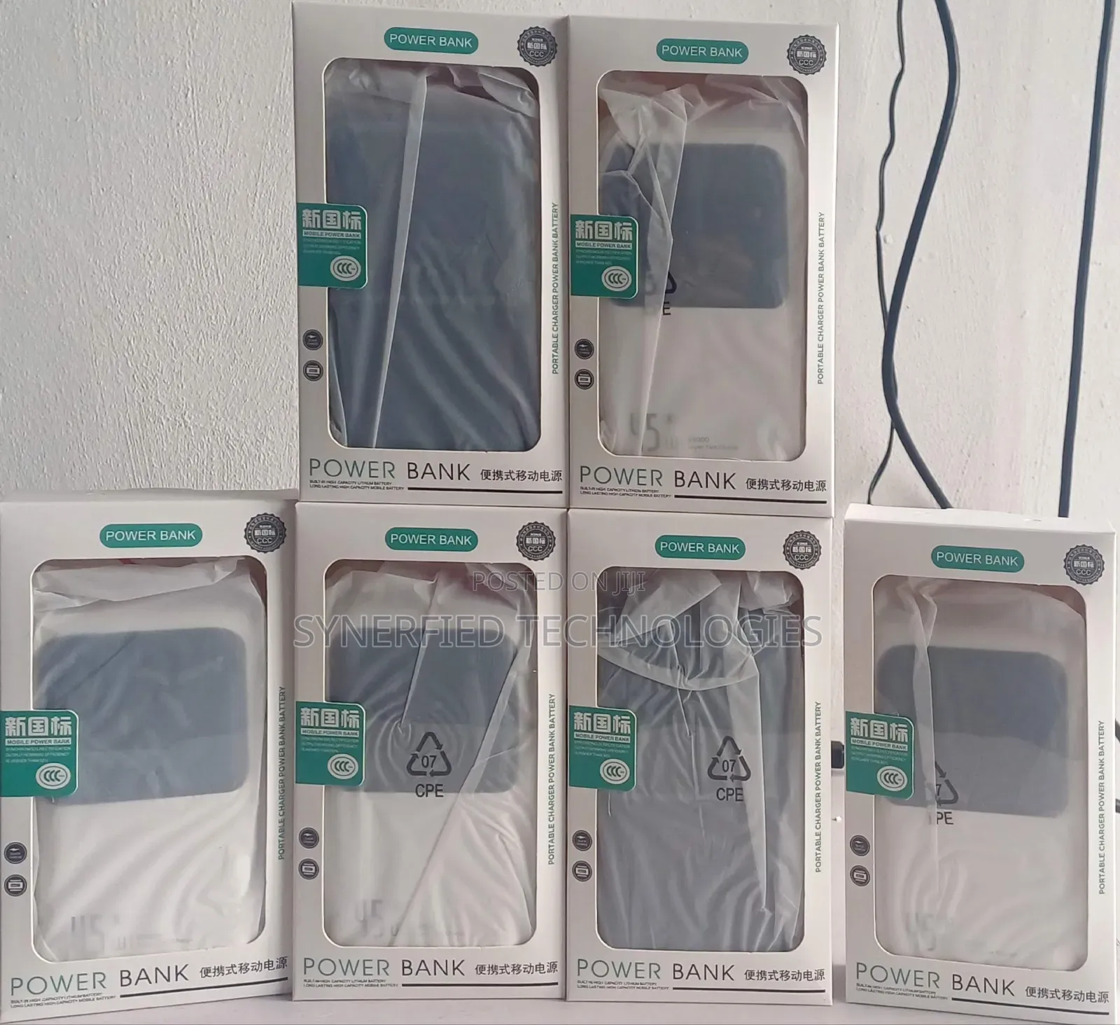 20000mah 45w Fast Charging Power Bank, Ultra Slim With Built-in Cable