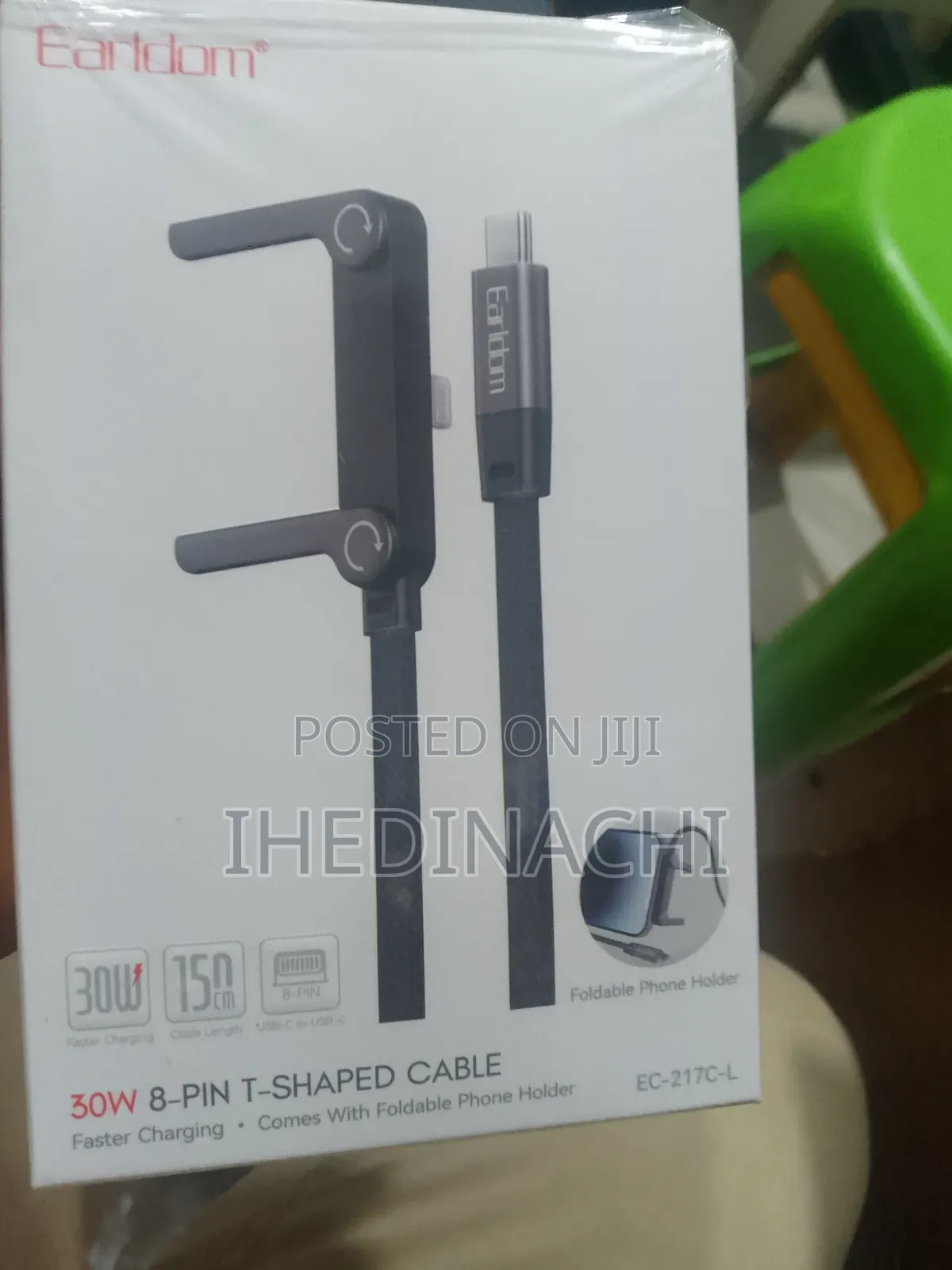 30watt Earldom 3 - In -1 Charger Cable With Laptop Phone Stand