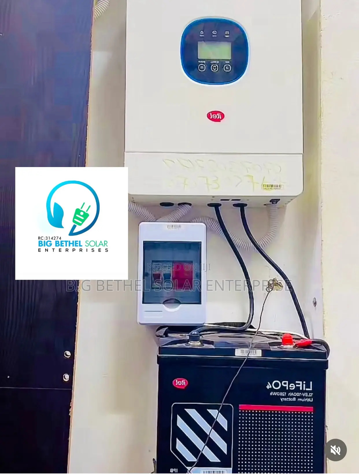Itel Energy Solar 1.2kwh 1.5kva 12v Inverter Combo Package