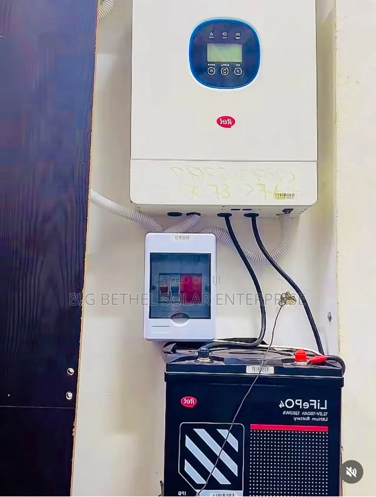 Itel Energy Solar 1.2kwh 1.5kva 12v Inverter Combo Package