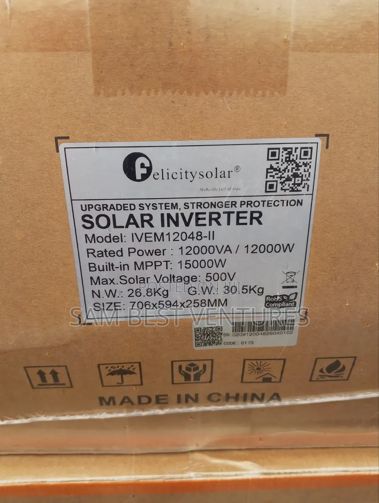 12kva 48v Felicity Solar Hybrid Inverter
