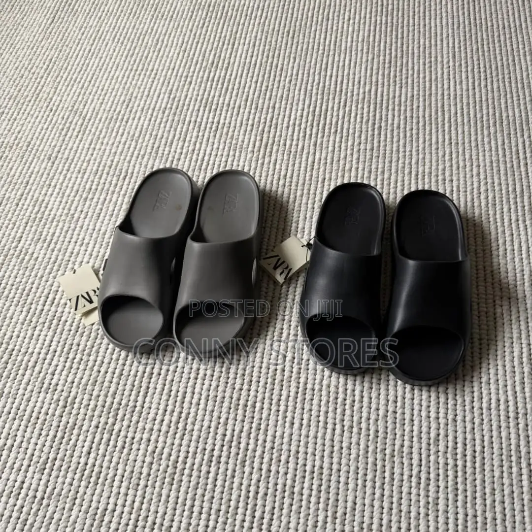 The Zara Jetfoam Rubberized Eva Slide Sandals in Two Colors