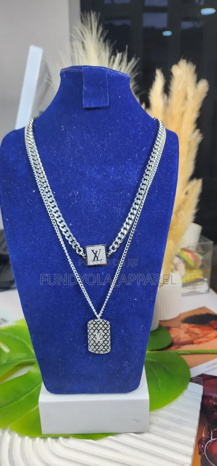 Urban Monogram Layered Chain