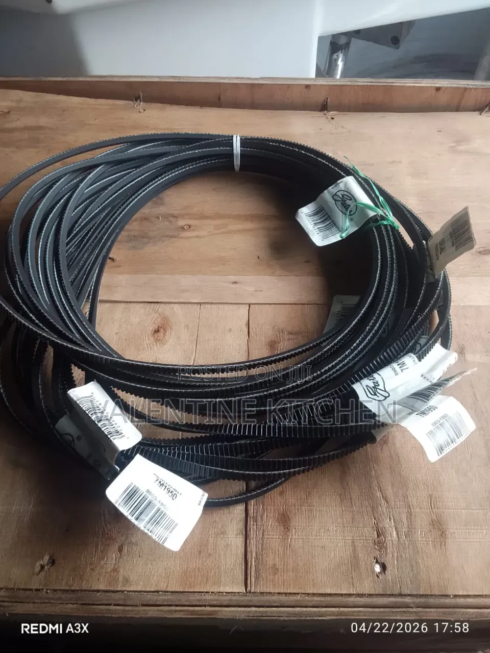 American Dough Mixer Belts All Size Available