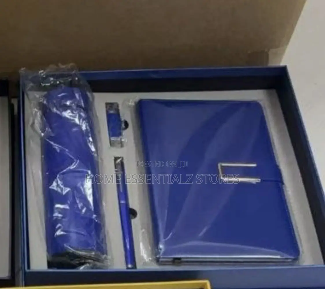 4-in-1 Luxury Corporate Gift Set - Flask, Notebook, Pen, Usb Gift Box