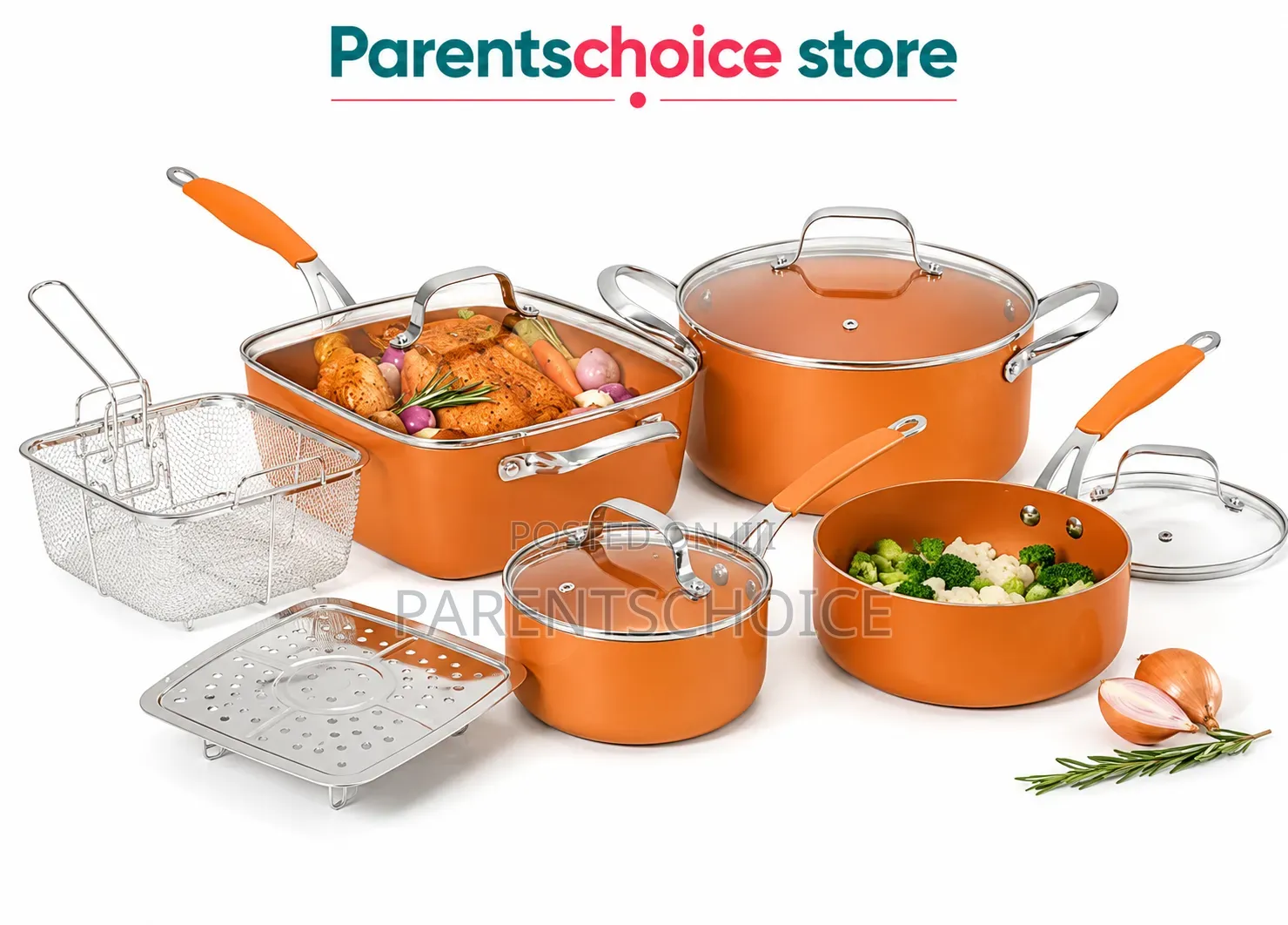 Starfrit Eco Coppe 10pc Ceramic Non-Stick / Be 25pcs Cookware Set -