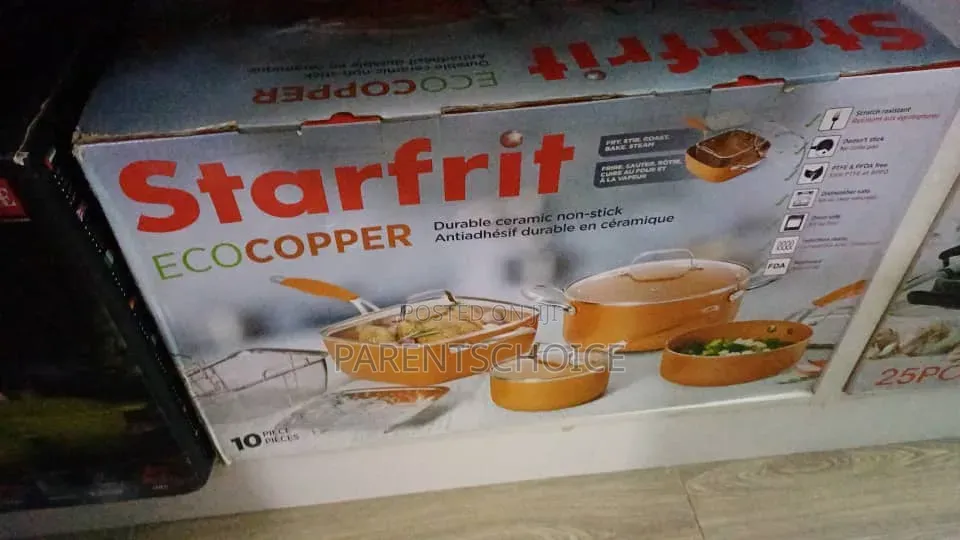 Starfrit Eco Coppe 10pc Ceramic Non-Stick / Be 25pcs Cookware Set -