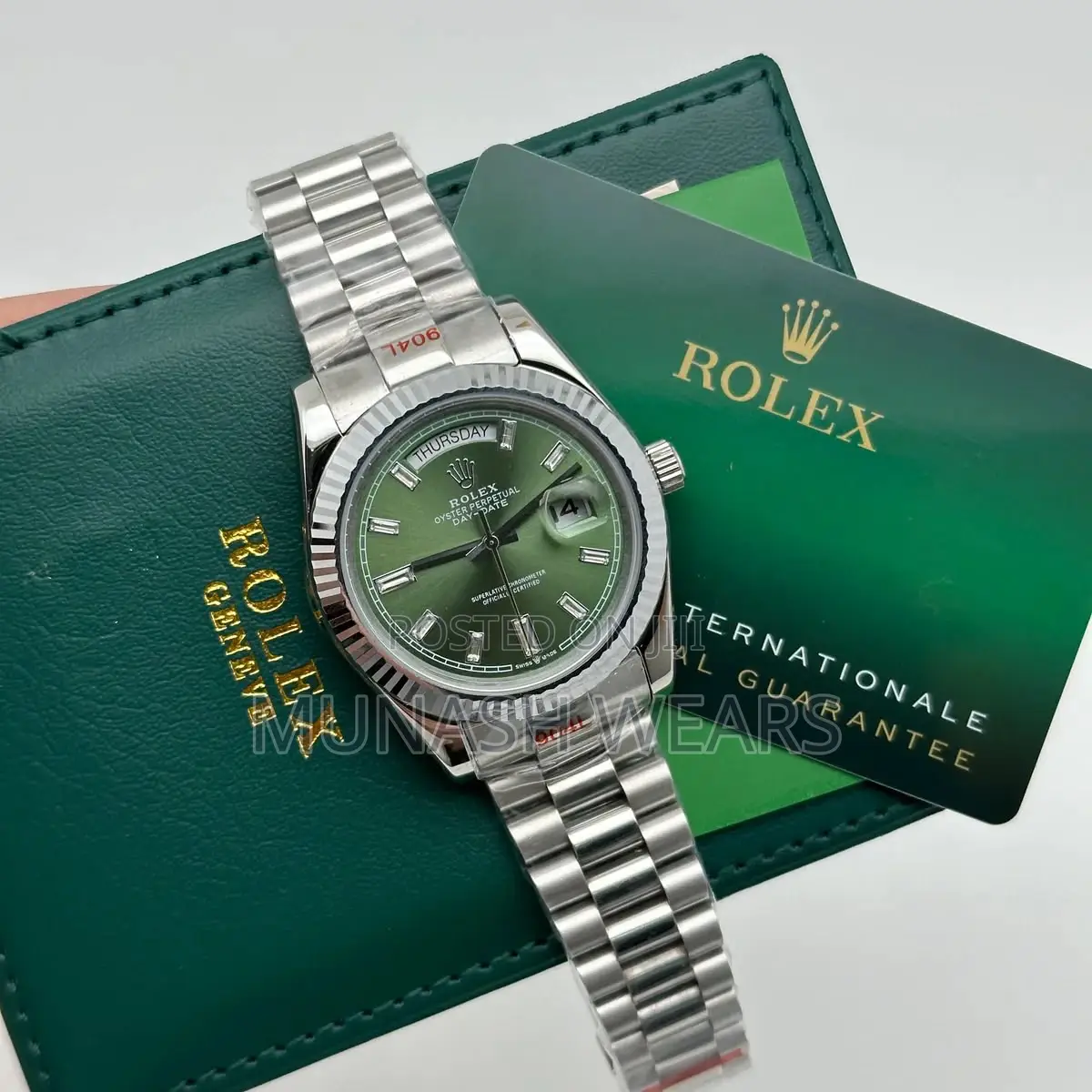 Rolex Land Dweller Green Board and Sky Dweller