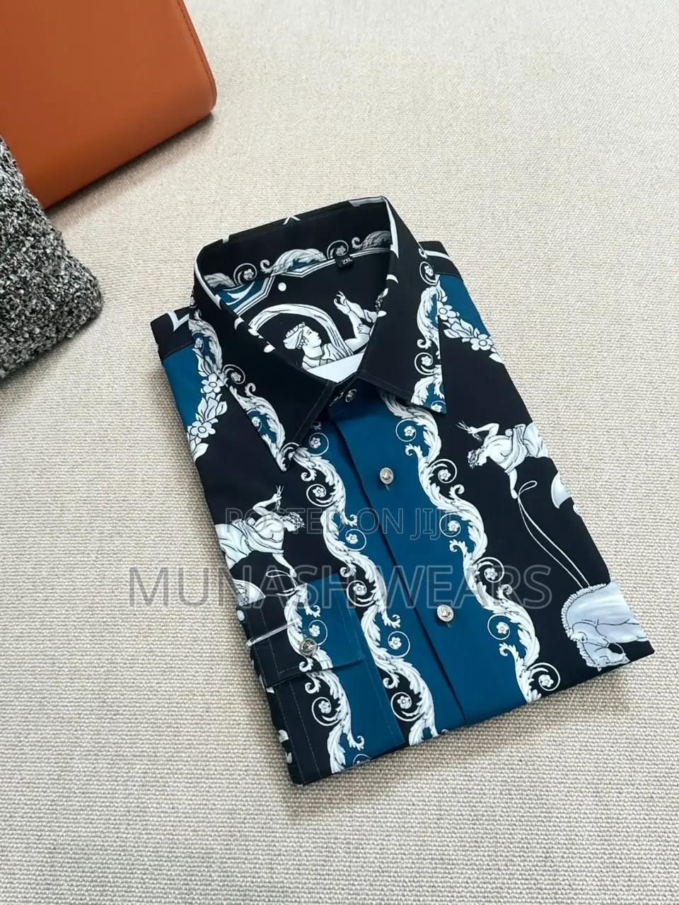Versace Couture Luxury Blue Shirt