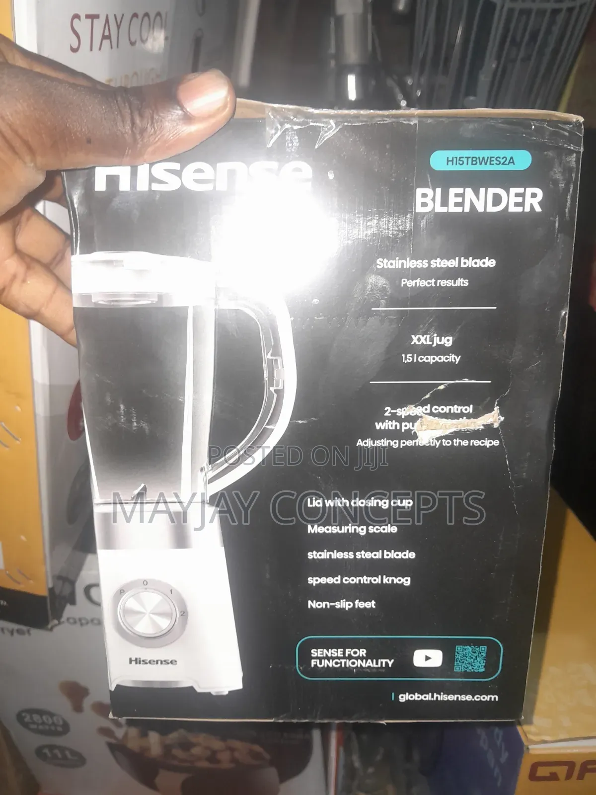 Hisense H15tbwes2a 1.5l Electric Blender Powerful Kitchen Mixer