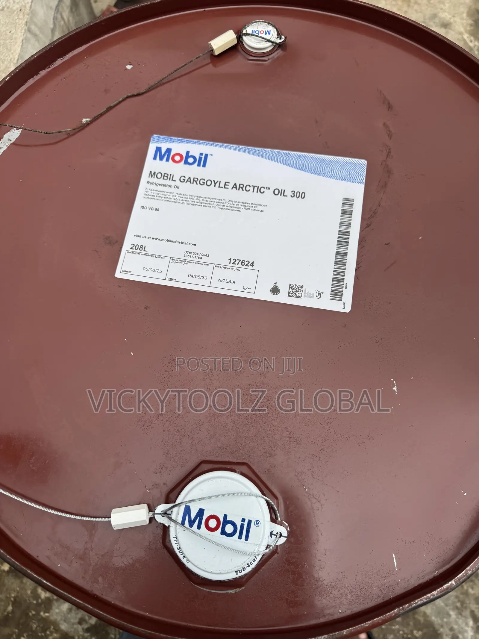 Mobil Gargoyle Arctic 300 Refrigeration Oil Drum