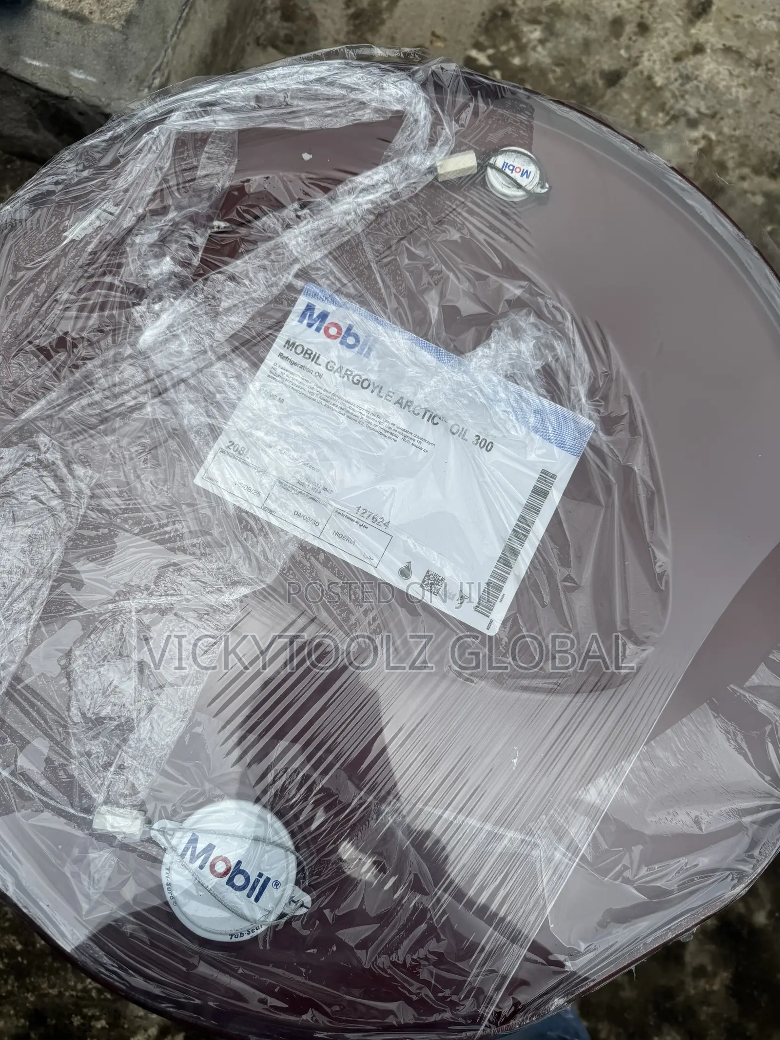 Mobil Gargoyle Arctic 300 Refrigeration Oil Drum