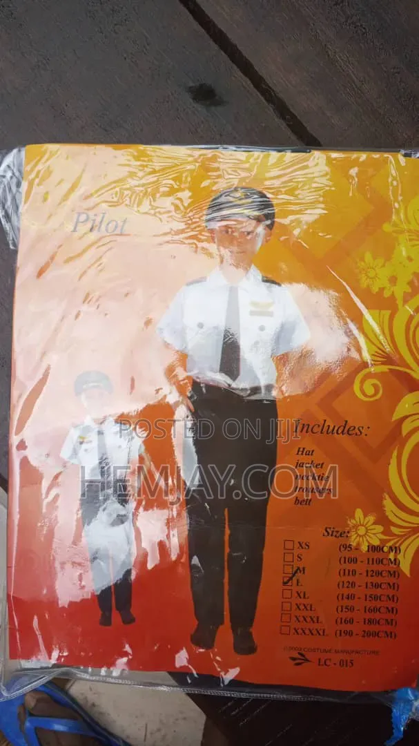 Children Pilot Constume for Career Day and Essential Events