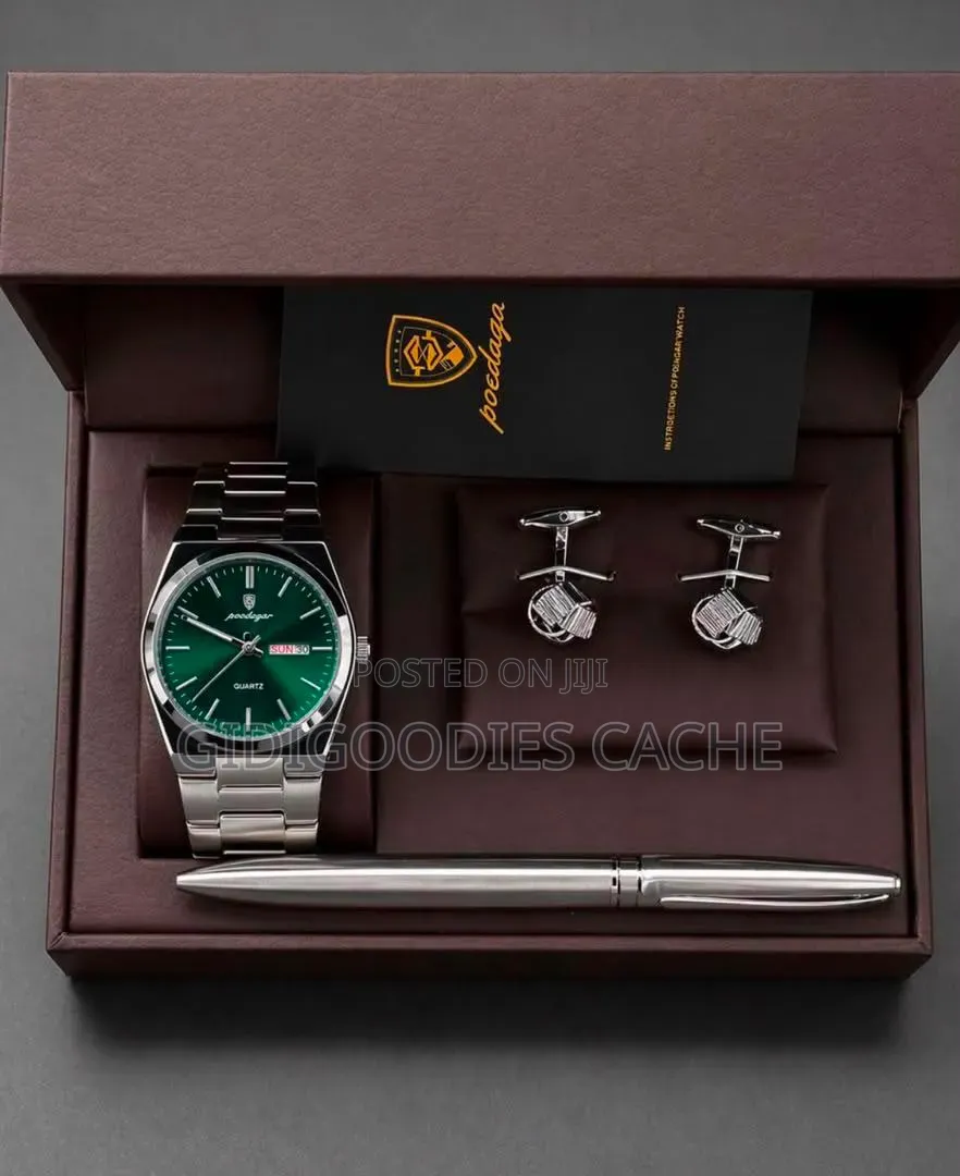 Poedagar 3-Piece Men's Luxury Gift Set