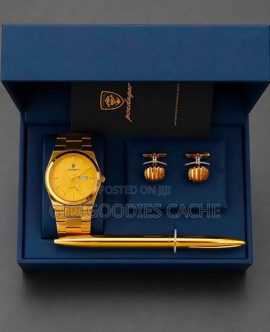 Poedagar 3-Piece Men's Luxury Gift Set