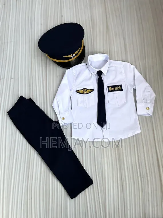Children Pilot Constume for Career Day and Essential Events