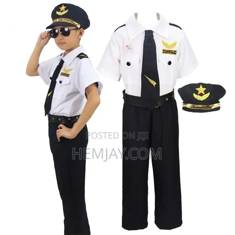 Children Pilot Constume for Career Day and Essential Events