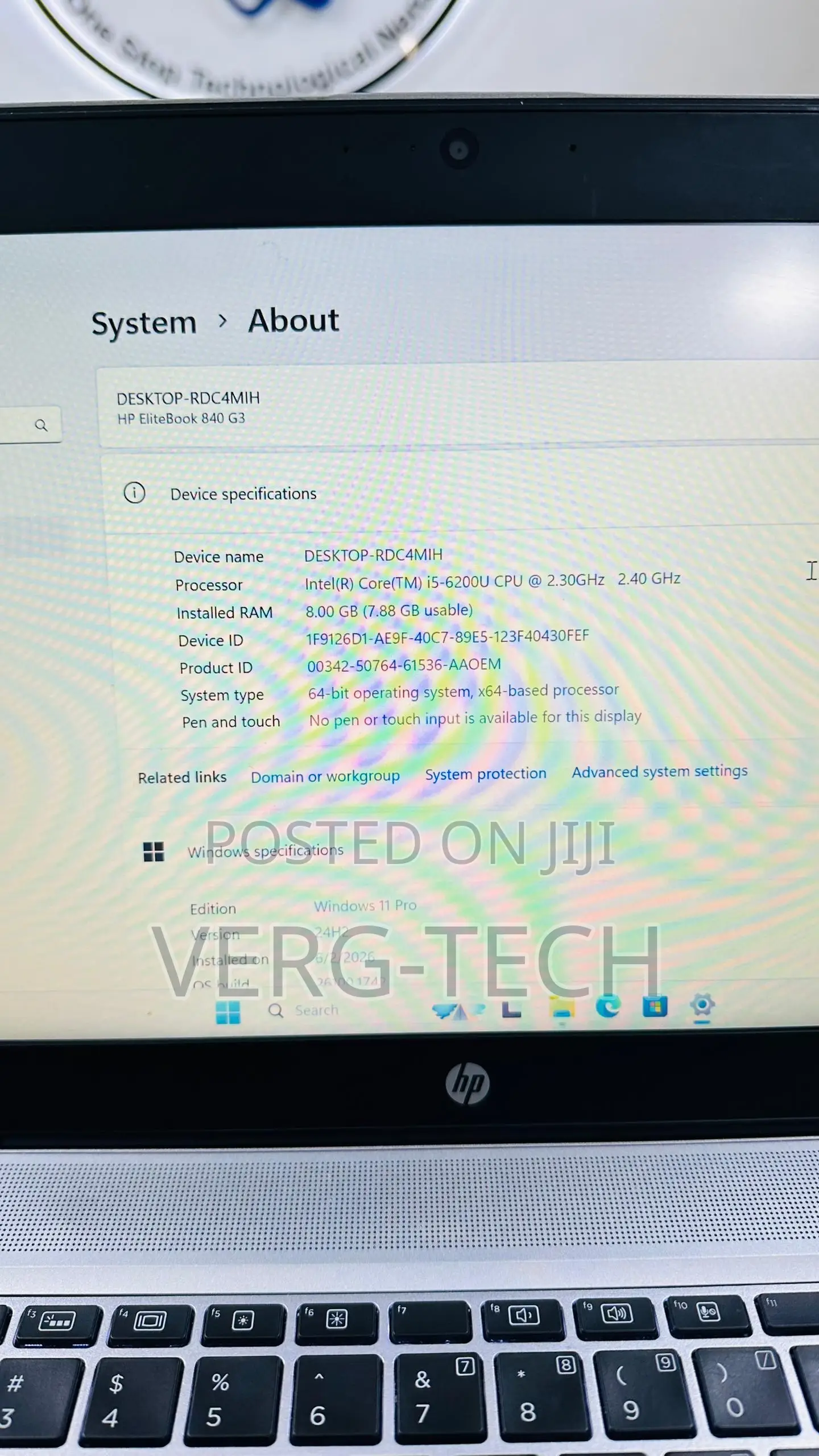 Laptop HP EliteBook 840 G3 8GB Intel Core i5 SSD 256GB