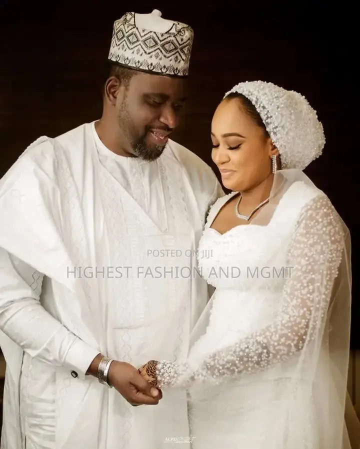 Premium Long-Sleeve Pearl Embellished Mermaid Gown With Hijab Veil