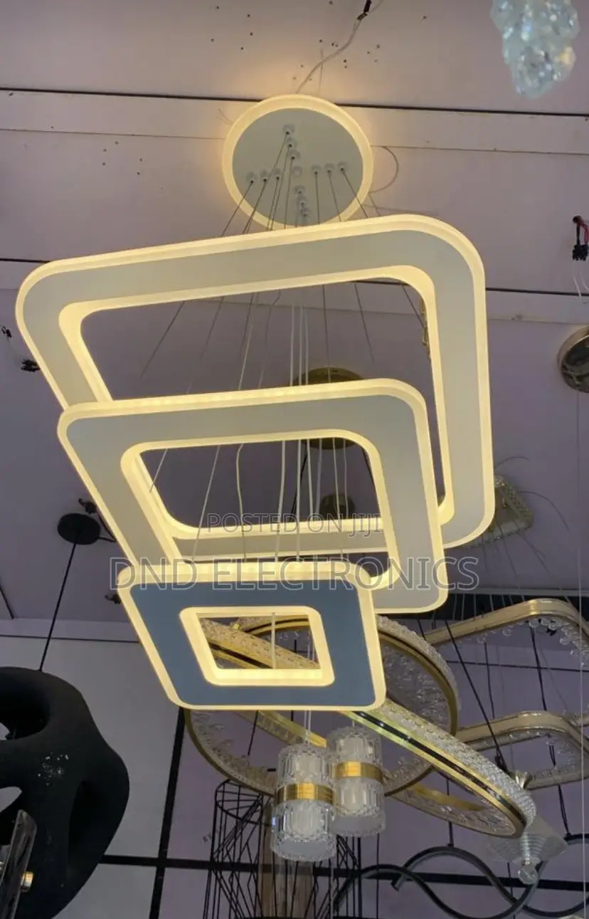 Modern 3-Ring/Square Led Chandelier / Pendant Light