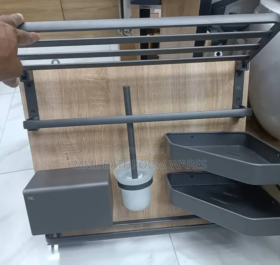 Grey Bathroom Accessories Set