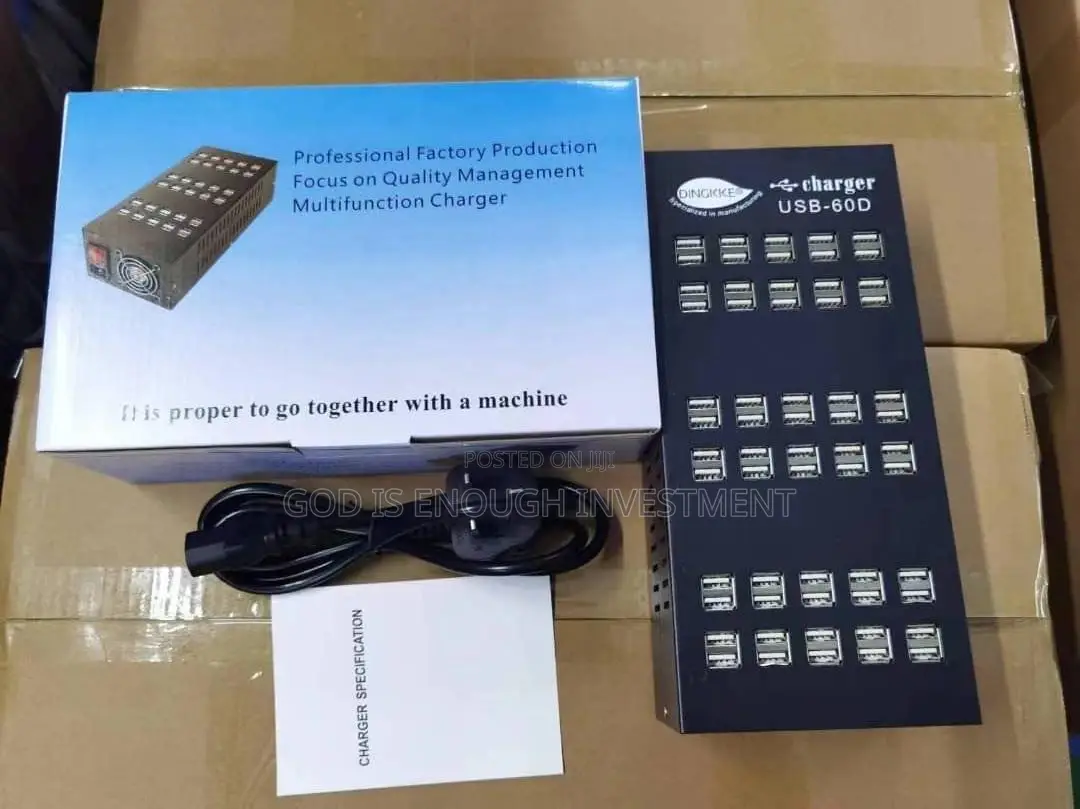 400w Super-Fast Charging USB Hubs 60 Ports Station With Safety Protect