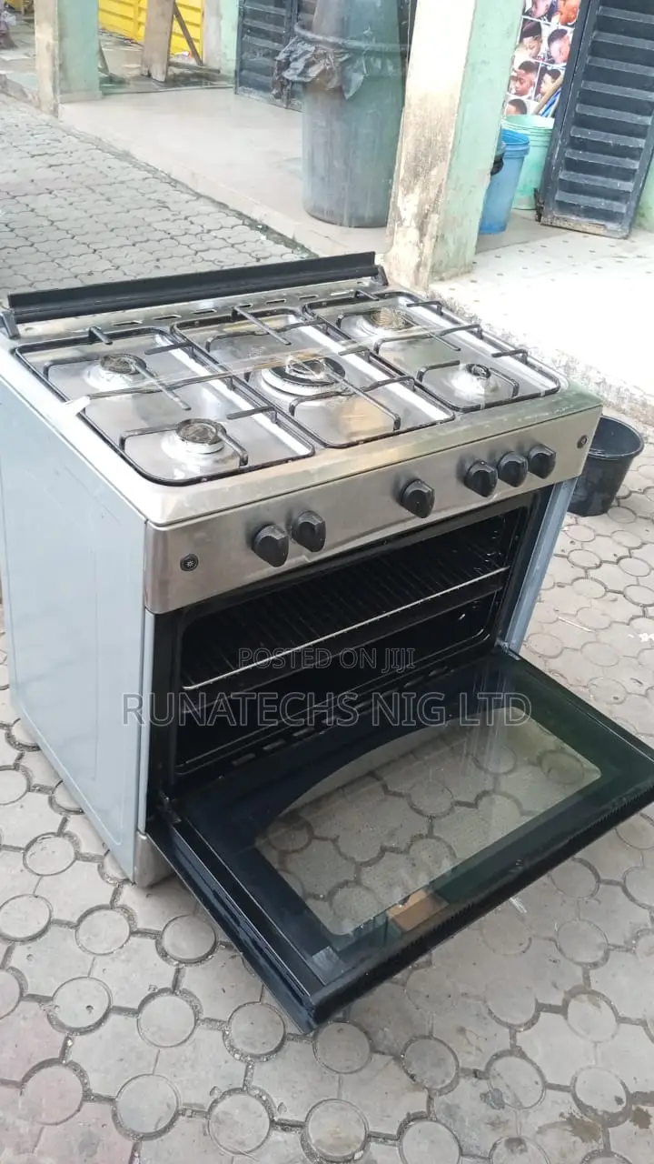 Maxi 60x90 5 Burner Gas Cooker With Oven Grill Solid Clean Uk Used