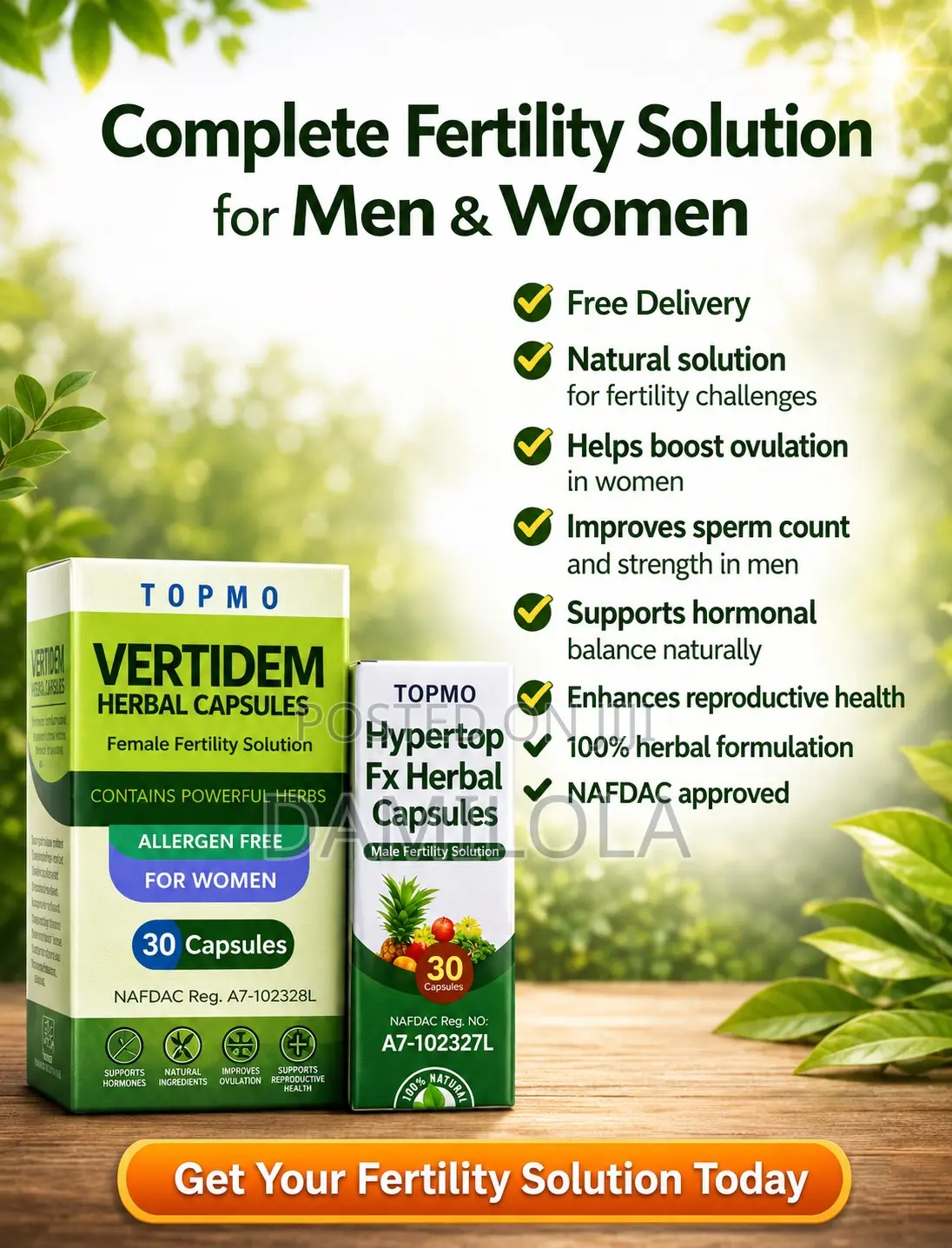 Hypertop and Vertidem Fertility Solution