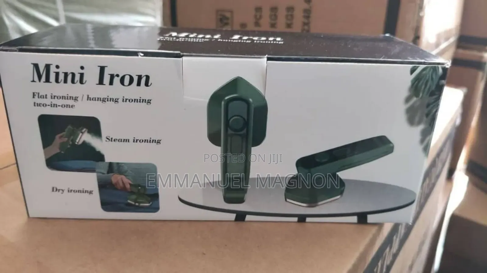 Portable Mini Steam Iron | 2-in-1 Dry Steam Foldable Travel Iron