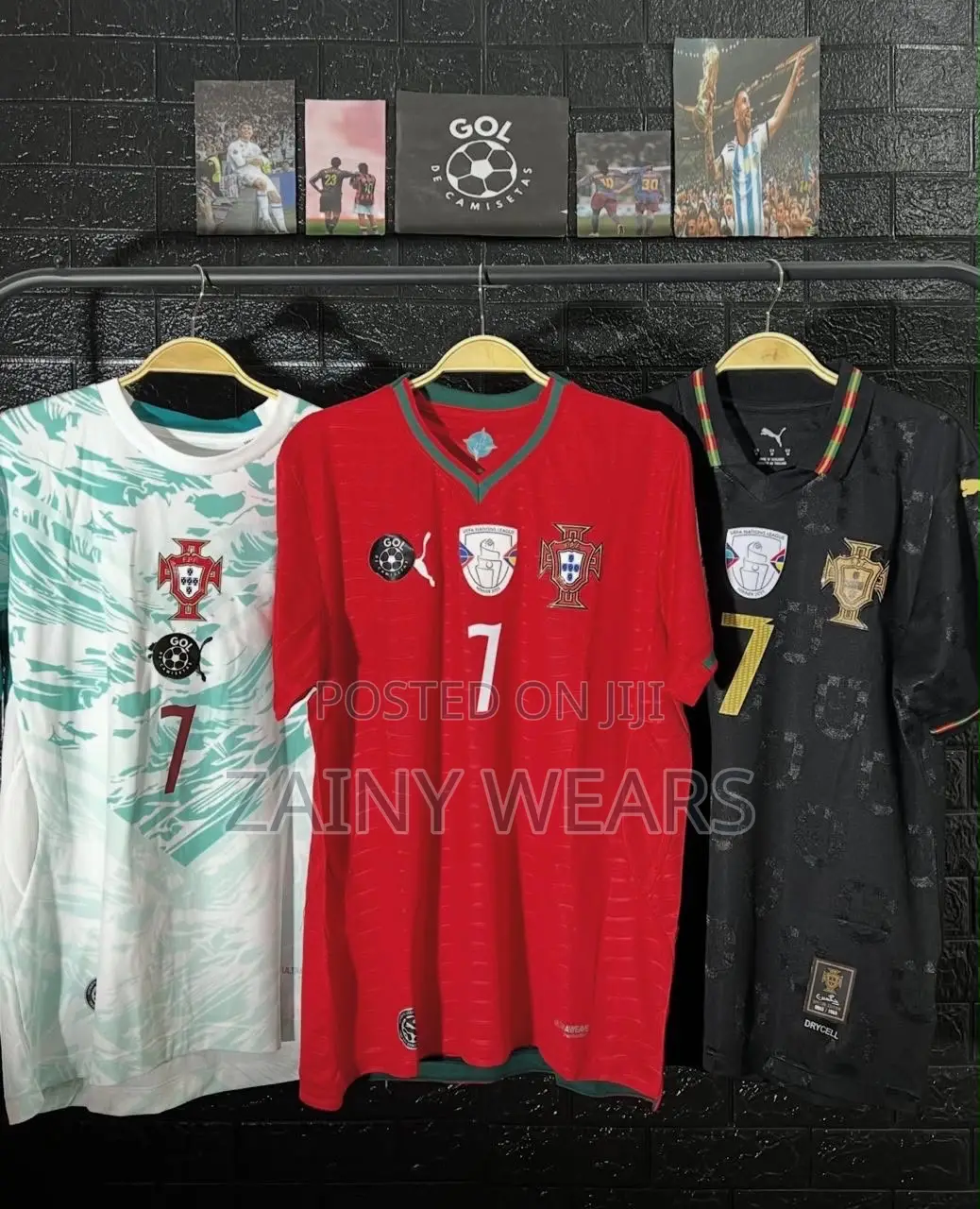 Portugal Home, Away and Third Kit Jersey