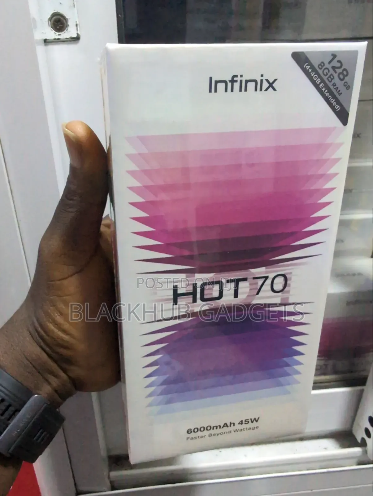 New Infinix Hot 70 128 GB Black