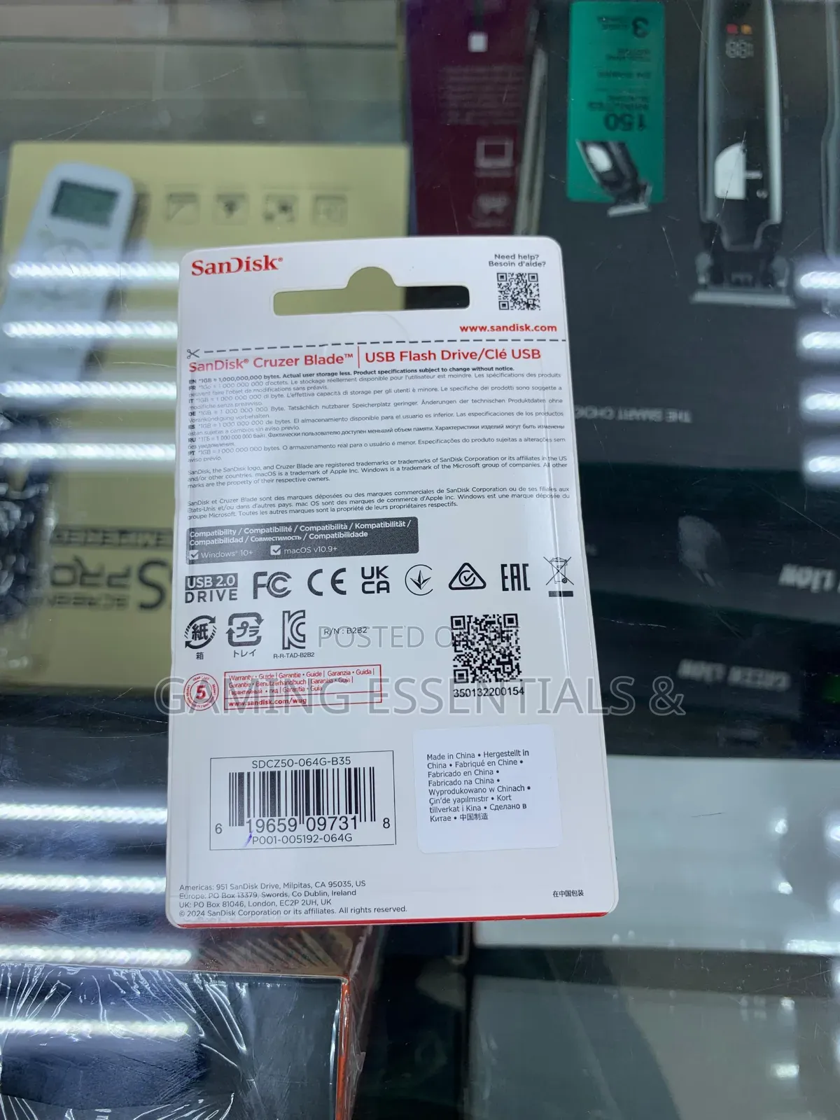 Sandisk 64gb Flash Drive 2.0