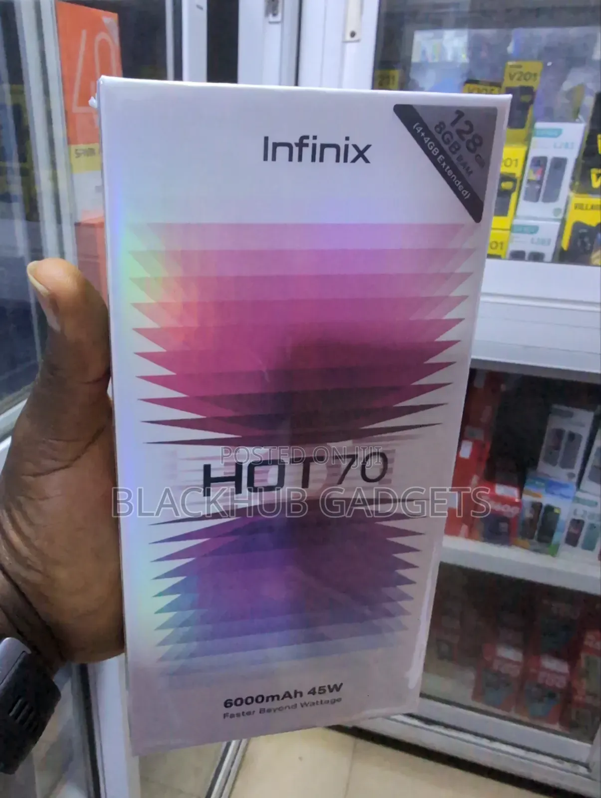 New Infinix Hot 70 128 GB Black