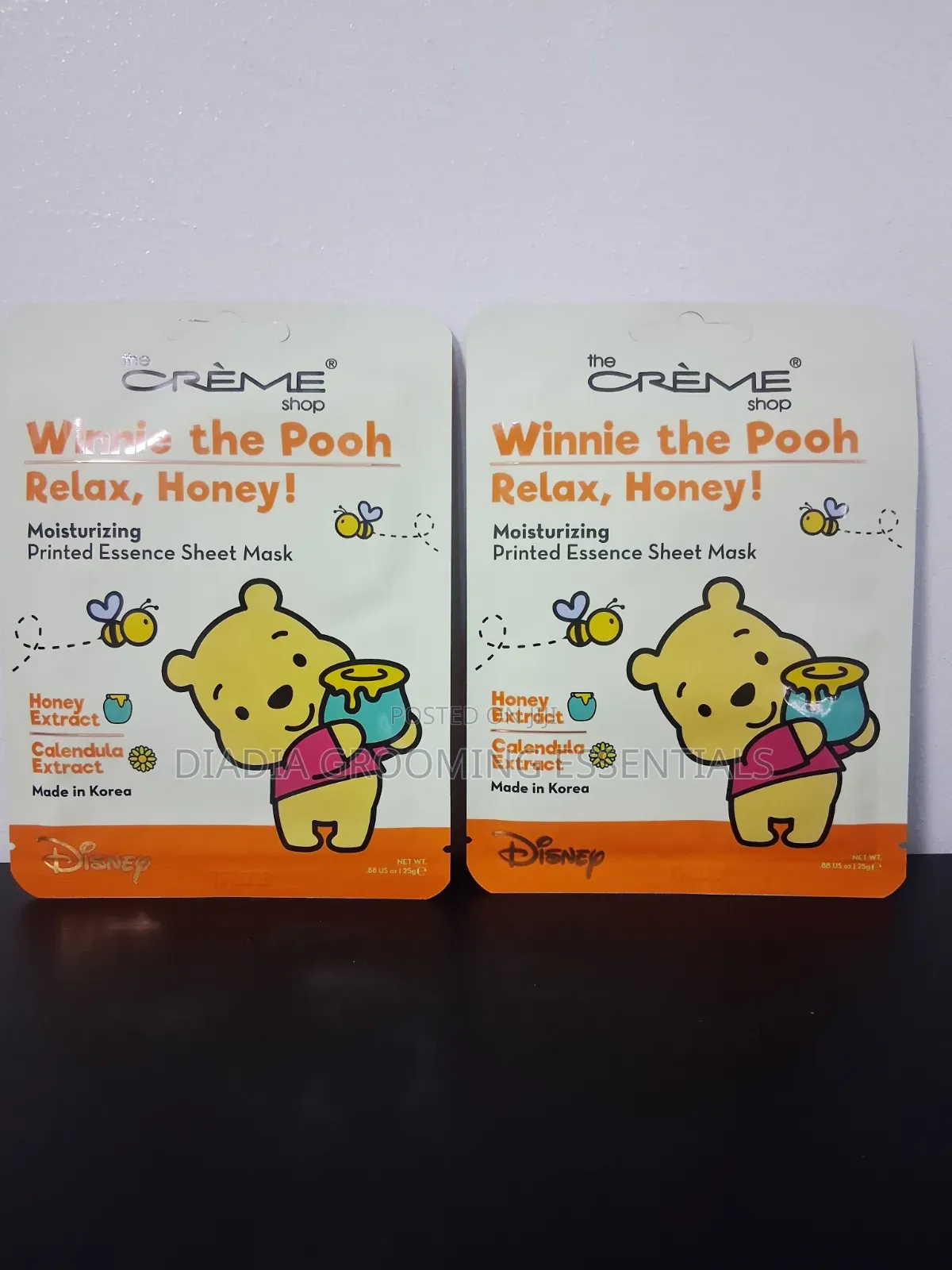 The Crème Shop X Disney Winnie the Pooh "Relax, Honey!" Sheet Mask.
