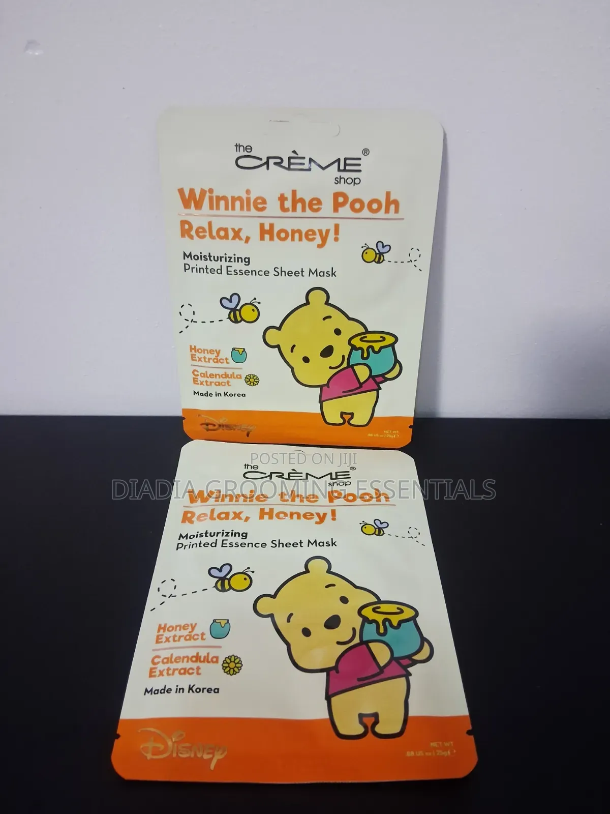 The Crème Shop X Disney Winnie the Pooh "Relax, Honey!" Sheet Mask.