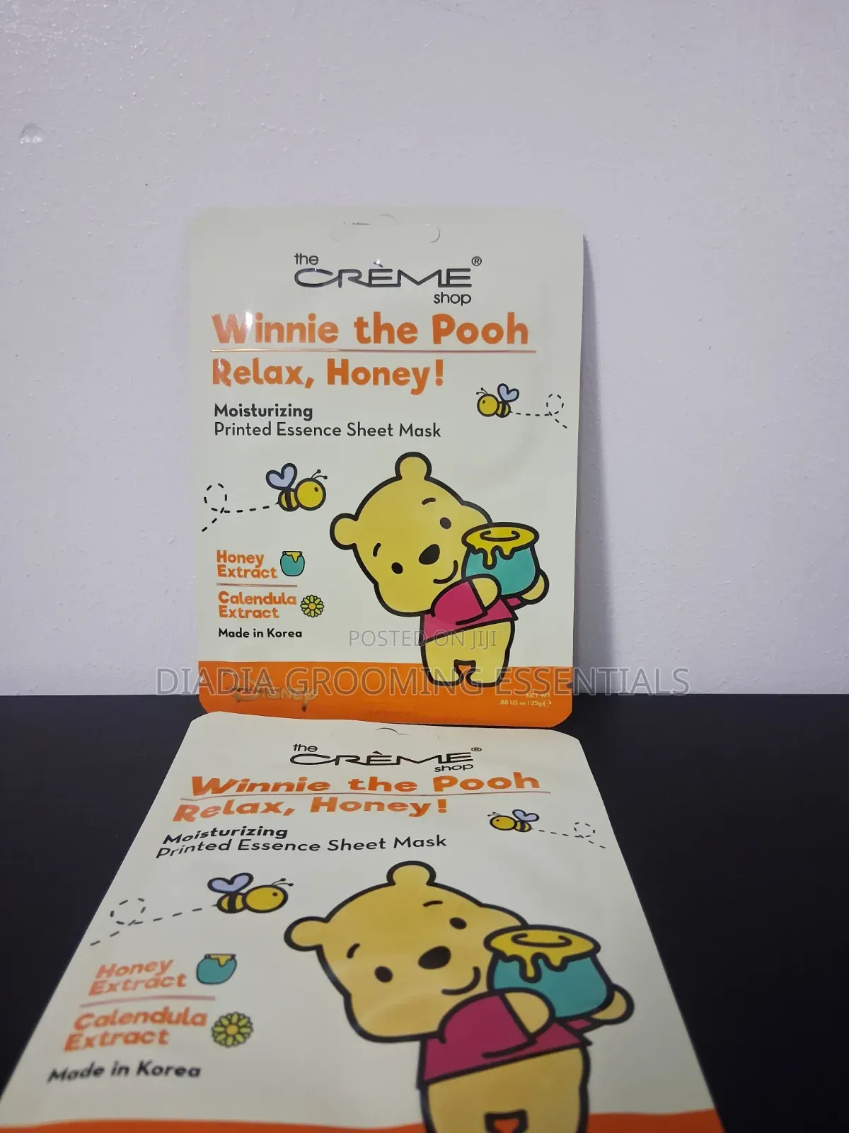 The Crème Shop X Disney Winnie the Pooh "Relax, Honey!" Sheet Mask.