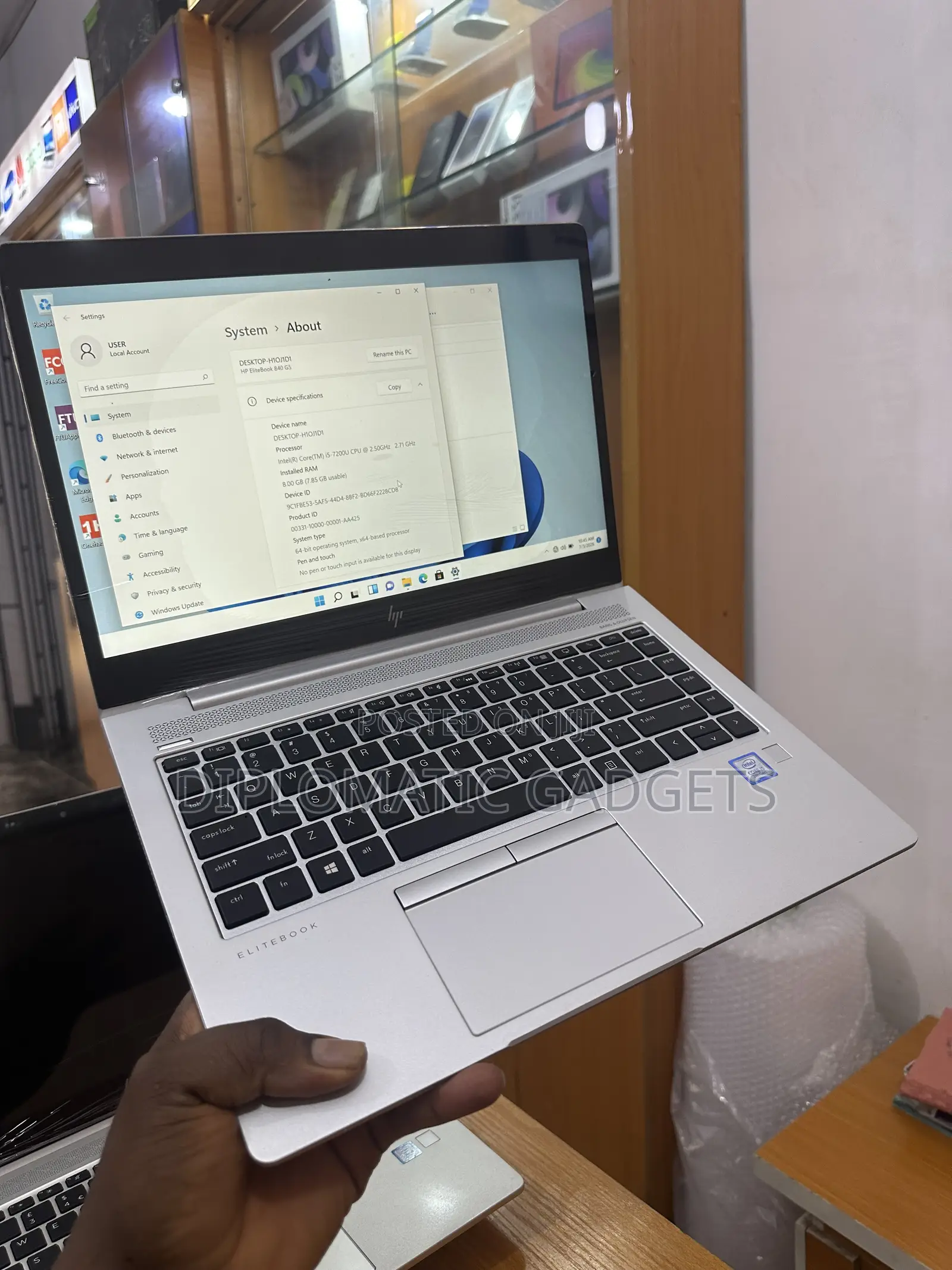 Laptop HP EliteBook 840 G5 8GB Intel Core i5 SSD 256GB
