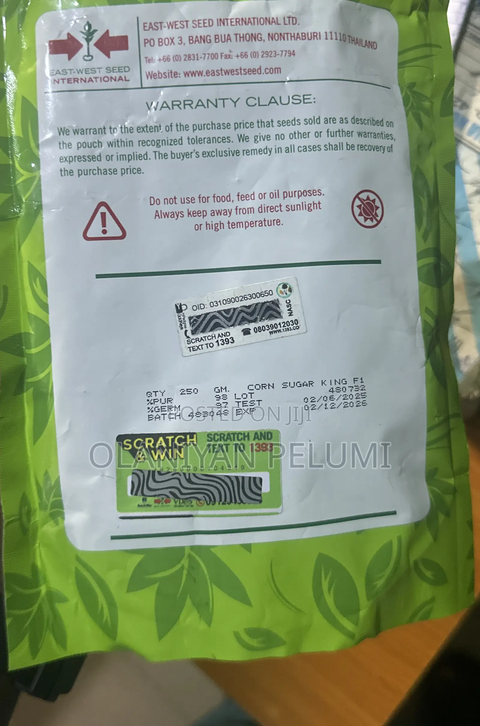 Sugar King F1 Maize
