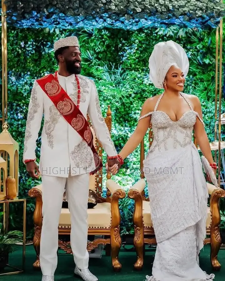 Heavily Beaded Bridal Gown