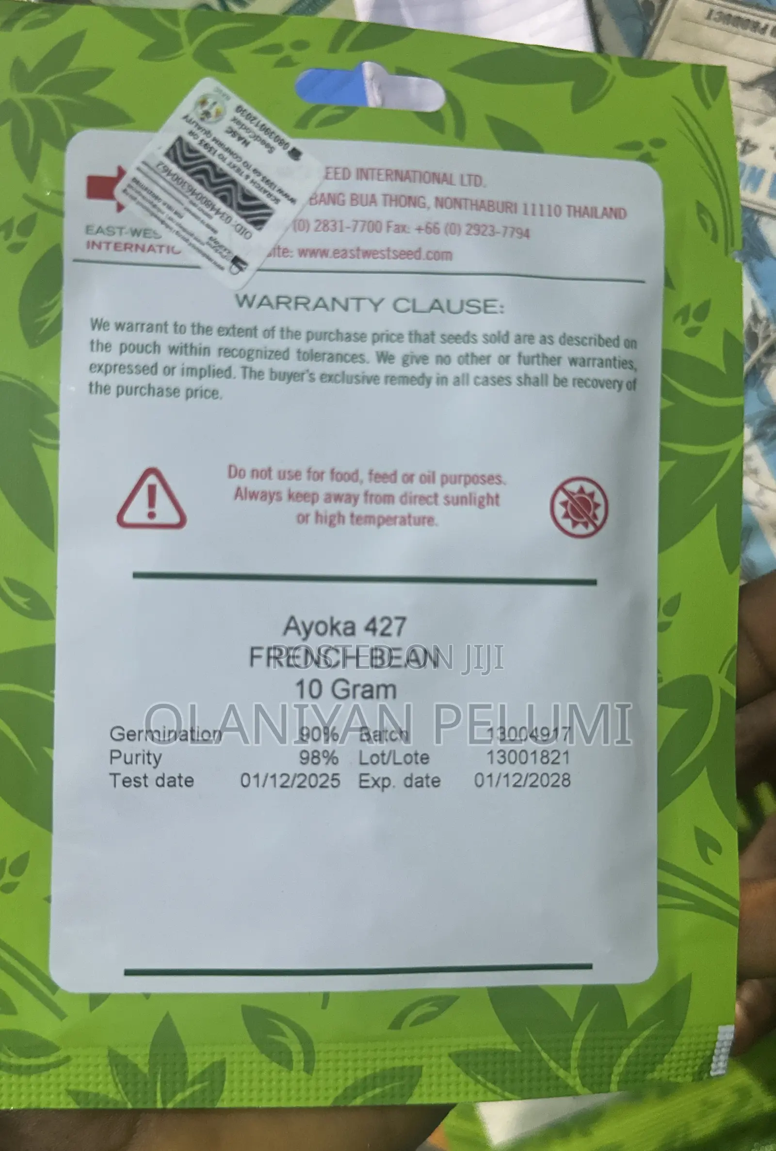 Ayoka 427 French Bean