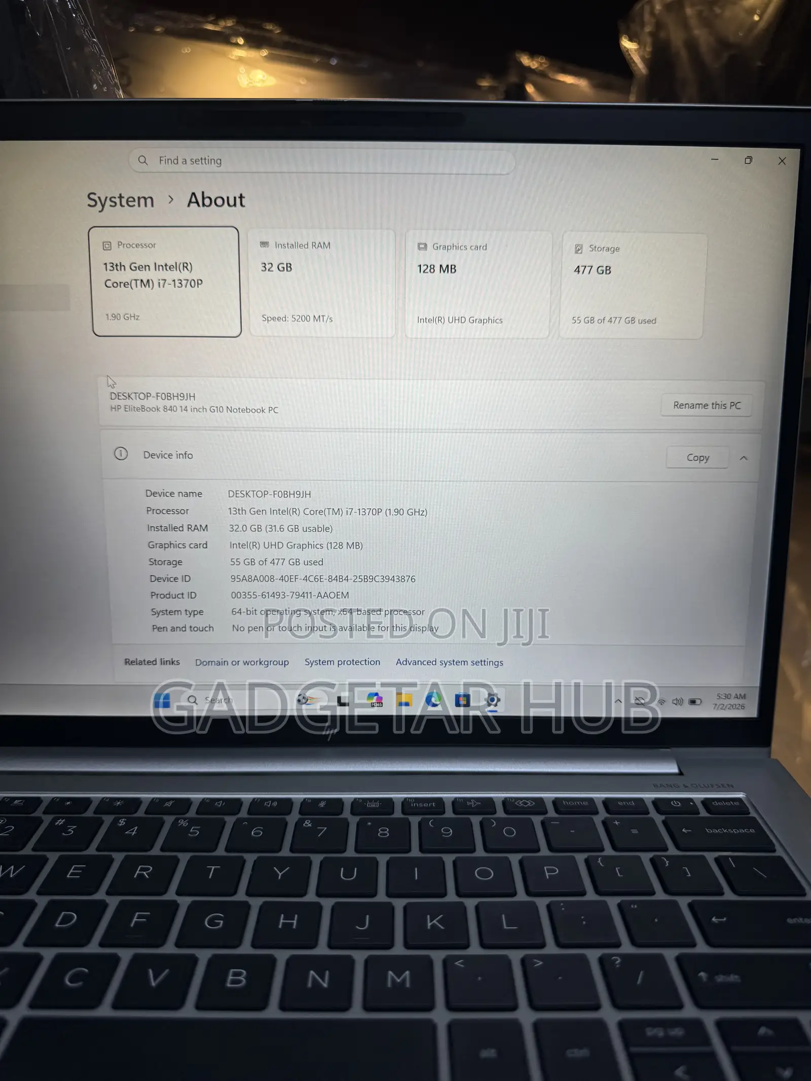 Laptop HP EliteBook 840 G10 16GB Intel Core i7 SSD 512GB