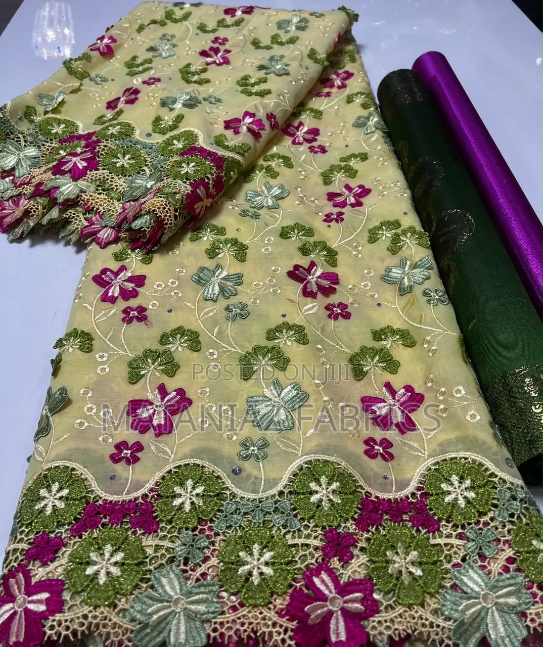 Floral Guipure Lace Fabric